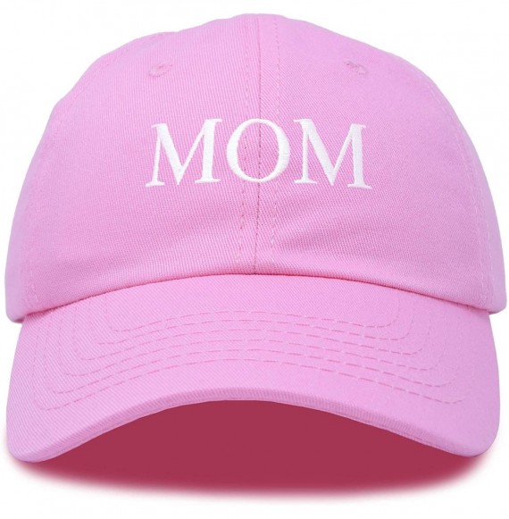 Baseball Caps Embroidered Mom and Dad Hat Washed Cotton Baseball Cap - Mom - Light-pink - C818Q7GTT7X