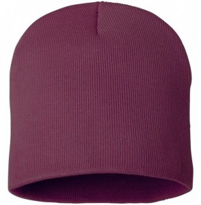 Skullies & Beanies SP08 - 8 Inch Knit Beanie - Grape - CK12EGA167V