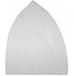 Skullies & Beanies Kufi Cap For Men - Crocheted - White - CQ11IQ5ED0L