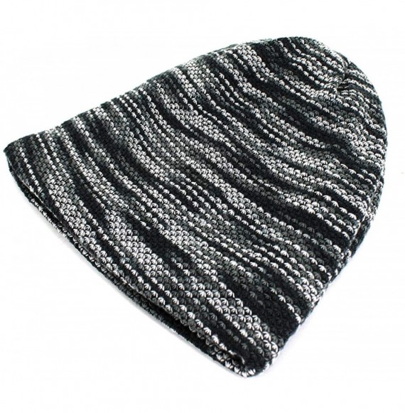 Skullies & Beanies Unisex Mens/Womens Winter Warm Plush Lined Knit hat Beanie Hat Cap - Grey - CW18RKWTU2M