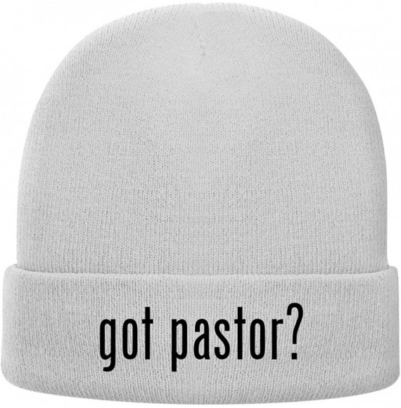 Skullies & Beanies got Pastor? - Soft Adult Beanie Cap - White - CV18AXMAHWR