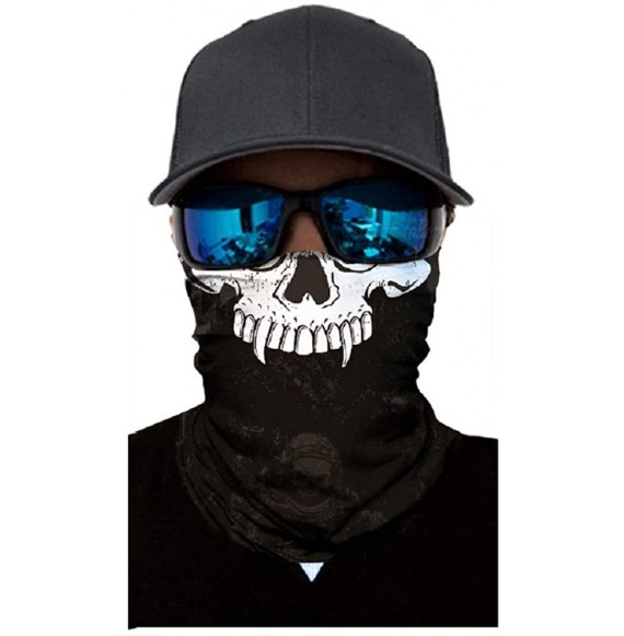 Balaclavas Unisex 3D Skull Printed Balaclava Headwear Multi Functional Face Mask for Outdoor Cycling Riding Motorcycle - C519...