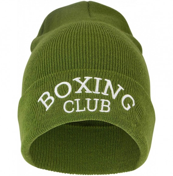 Skullies & Beanies Beanie- Men and Women Skull Knit Hat Cap - Boxing Club Green - CI18YE7OSIC