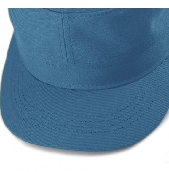 Baseball Caps Made in USA Cotton Twill Military Caps Cadet Army Caps - Teal - CV18A0N4EIH