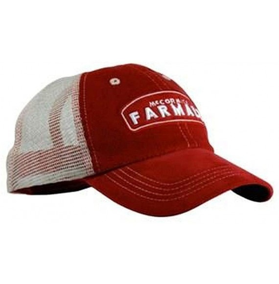 Baseball Caps Farmall Velour Trucker Mesh Cap- Red - CE116ULT4SJ