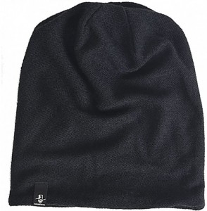 Skullies & Beanies Slouch Beanie Hat for Men Women Summer Winter B010 - Flannel-black - C812MZXILC8