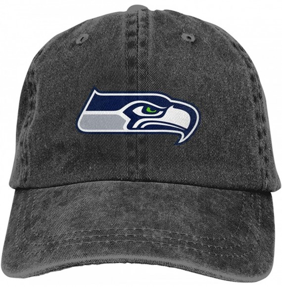 Baseball Caps San Francisco 49ers Denim Baseball Cap Unisex Vintage Adjustable Trucker Hat - Seattle Seahawks - CL194HHM4ZT