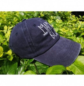 Baseball Caps Unisex Mama Bear Denim Hat Adjustable Washed Dyed Cotton Dad Baseball Caps - Embroidered Logo Navy - CV18RUKDT6W