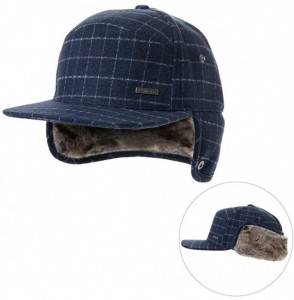 Baseball Caps Wool/Cotton/Washed Baseball Cap Earflap Elmer Fudd Hat All Season Fashion Unisex 56-61CM - 00776_navy Blue - CS...