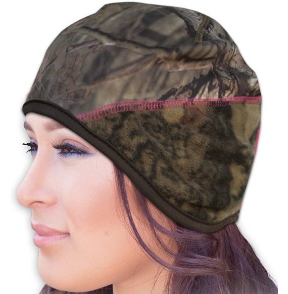 Skullies & Beanies Women's Fleece Contour Beanie Hat w/Hand Warmer Pocket - Mossy Oak - CZ11U39G5LN