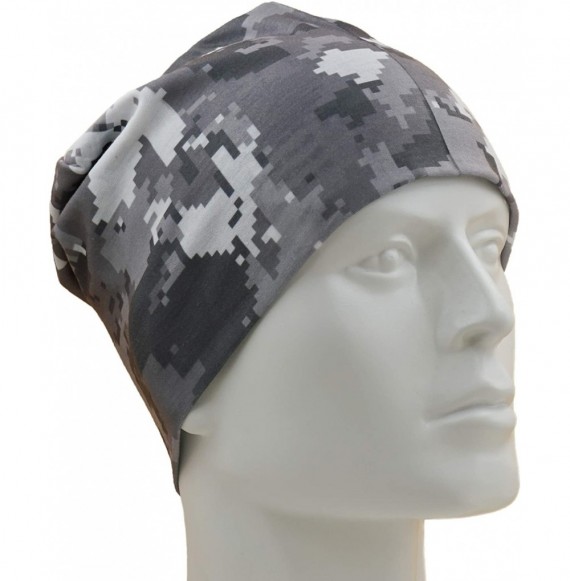 Skullies & Beanies Multi-Use Outdoor/Sports Printed Slouchy Beanie Hats OSFM 1 PC - Camo-1 - CO18WCITK6A