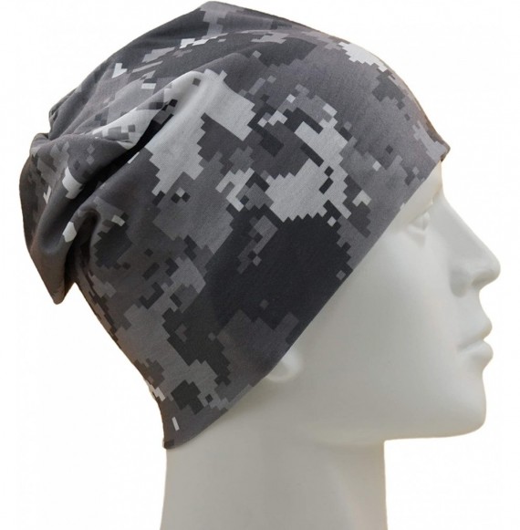 Skullies & Beanies Multi-Use Outdoor/Sports Printed Slouchy Beanie Hats OSFM 1 PC - Camo-1 - CO18WCITK6A