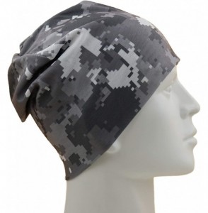 Skullies & Beanies Multi-Use Outdoor/Sports Printed Slouchy Beanie Hats OSFM 1 PC - Camo-1 - CO18WCITK6A