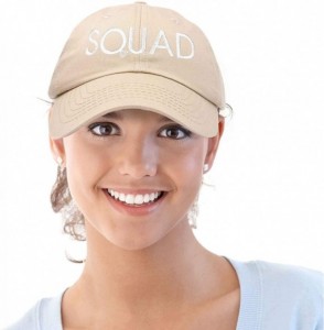 Baseball Caps Bachelorette Party Bride Hats Tribe Squad Baseball Cotton Caps - Squad-khaki - CQ18HUCKWCM