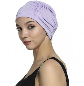 Skullies & Beanies Bamboo Fashion Chemo Cancer Beanie Hats for Woman Ladies Daily Use - Light Purple - CE187NMY42C