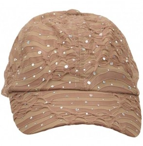 Baseball Caps Glitter Caps-Khaki - C5111XOU6HB