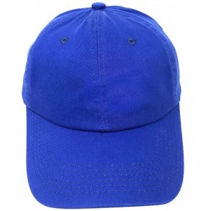 Baseball Caps Wholesale 12-Pack Baseball Cap Adjustable Size Plain Blank All Cotton Solid Color dad Hat - Royal - CS195S0X0HM