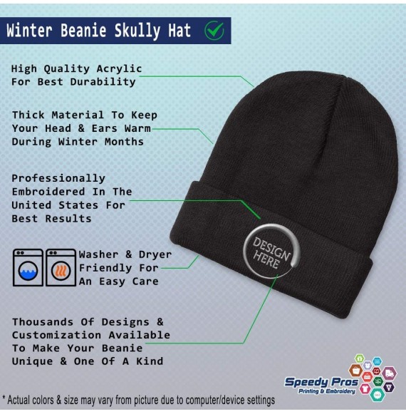 Skullies & Beanies Beanie for Men & Women Tuba Player Embroidery Acrylic Skull Cap Hat 1 Size - Black - CQ1260H3EPL