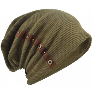 Skullies & Beanies Mens Slouchy Beanie Oversize Knit Skull Cap Long Baggy Hat - 020green - CN18IRUNUXI