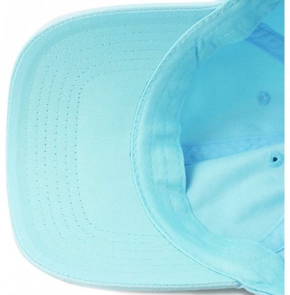 Baseball Caps Unisex Blank Washed Low Profile Cotton & Denim & Tie Dye Dad Hat Baseball Cap - Aqua - C718HYW4OWX