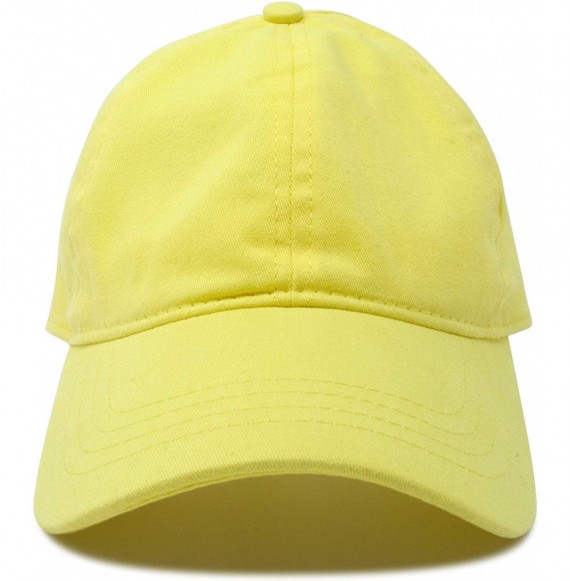 Baseball Caps Ladies Ponytail Cap Womens Half Visor with Adjustable Elastic Band - Minion Yellow - CW120KN5O3B