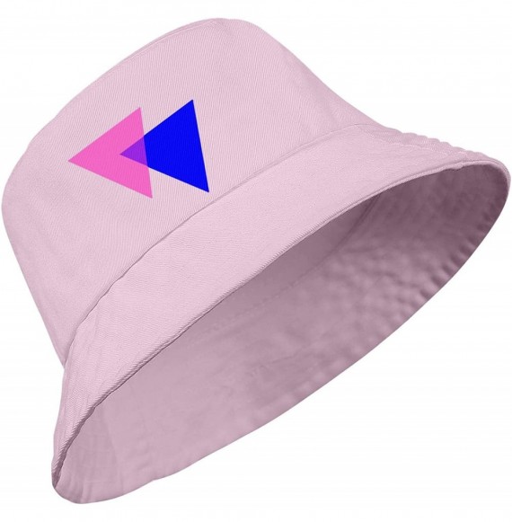 Sun Hats Unisex Bigfoot Flamingo Protection Packable - Bisexual Pride Triangles - CB18WQ2K0SS