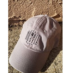 Baseball Caps Humble Stay Hard Logo Style Dad Hat Washed Cotton Polo Baseball Cap - Lt.grey - CM187Y95NHR