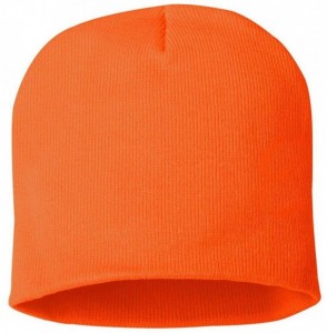 Skullies & Beanies 8' Knit Beanie- Blaze Orange- One Size - CI1180CV641