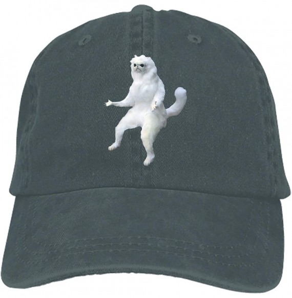 Baseball Caps Little Llama Adult Denim Dad Solid Baseball Cap Hat - Persian Cat9 - CO18W3I0ZD4