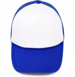 Baseball Caps Two Tone Trucker Hat Summer Mesh Cap with Adjustable Snapback Strap - Royal Blue - CH119N21O0N