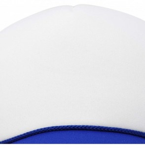 Baseball Caps Two Tone Trucker Hat Summer Mesh Cap with Adjustable Snapback Strap - Royal Blue - CH119N21O0N