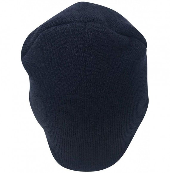 Skullies & Beanies Beanies Hats Caps Short Uncuffed Knit Soft Warm Winter for Men Women - Navy - C218KRCCUG2