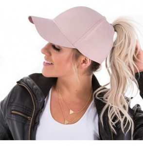 Baseball Caps Ponytail Baseball Cap for Women- Baseball Cap High Ponytail Hat for Women- Adjustable - CJ18ROLM2M2