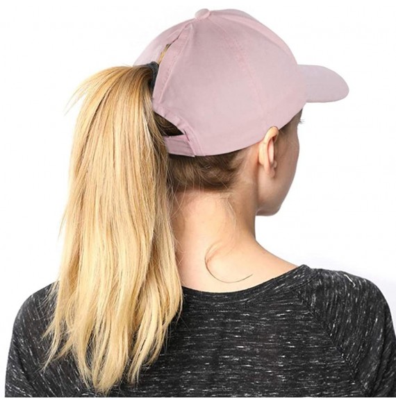 Baseball Caps Ponytail Baseball Cap for Women- Baseball Cap High Ponytail Hat for Women- Adjustable - CJ18ROLM2M2