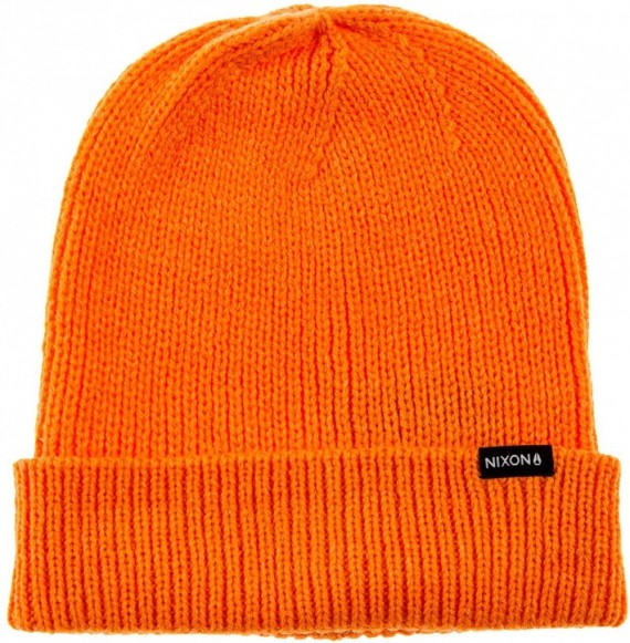 Skullies & Beanies Men's Regain Beanie - Orange Heather - C61109ARS75