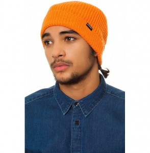 Skullies & Beanies Men's Regain Beanie - Orange Heather - C61109ARS75