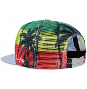 Baseball Caps Trucker Hat for Men & Women. Snapback Mesh Caps - Rasta - CR18EEIGSIE