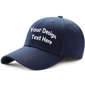 Baseball Caps Custom Baseball Cap- Custom Hats Embroidered Your Text Personality Adjustable Hat Unisex Design Your Own Dad Ca...