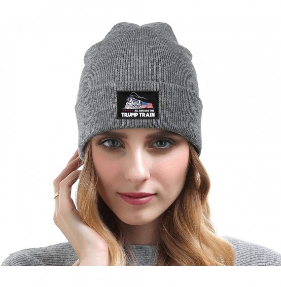 Skullies & Beanies Unisex Knit Hat Trump 45 Squared 2020 Second Presidential Term Warm FashionKnit Caps - Gray-2 - C2192E4K6D3