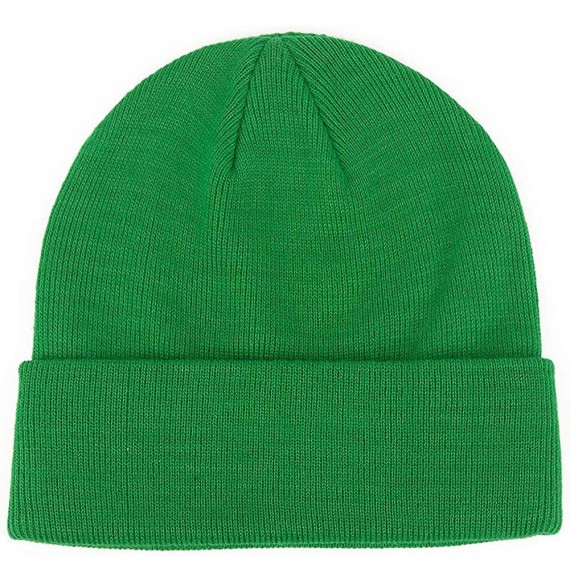 Skullies & Beanies Slouchy Beanie Cap Knit hat for Men and Women - Kelly Green - C518WOY7TS8