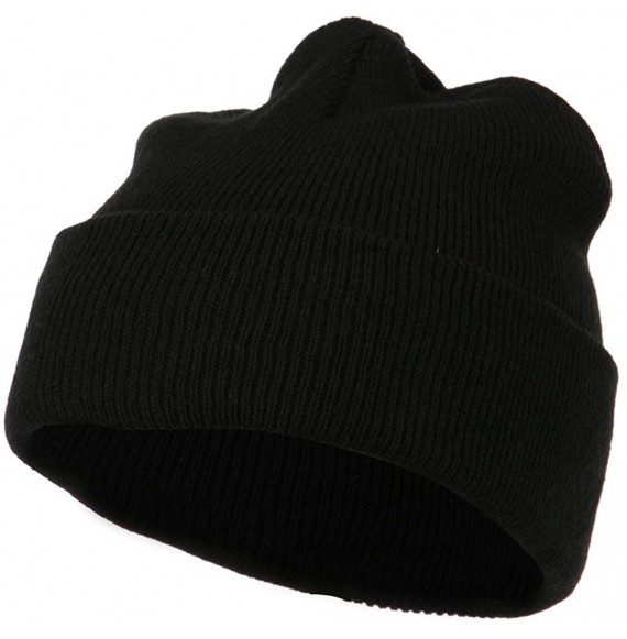 Skullies & Beanies Super Stretch Knit Watch Cap Beanie - Black - CB11LUGUTZ1