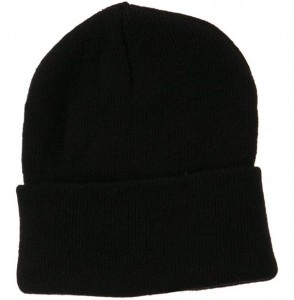 Skullies & Beanies Super Stretch Knit Watch Cap Beanie - Black - CB11LUGUTZ1