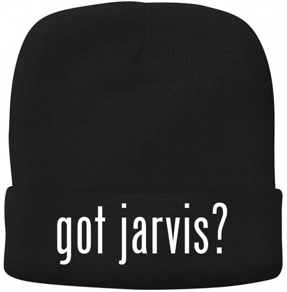 Skullies & Beanies got Jarvis? - Adult Comfortable Fleece Lined Beanie - Black - CD18NZ9LMZ8