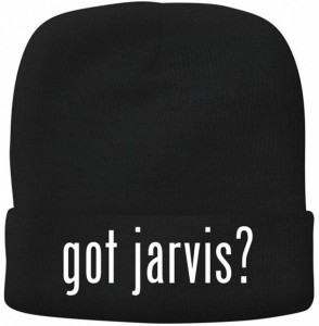 Skullies & Beanies got Jarvis? - Adult Comfortable Fleece Lined Beanie - Black - CD18NZ9LMZ8