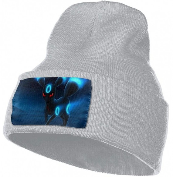 Skullies & Beanies Umbreon Fashion Trend Classic Winter Warm Knit Hat Beanie Cap for Men Women - Gray - CO18AMQWS8H