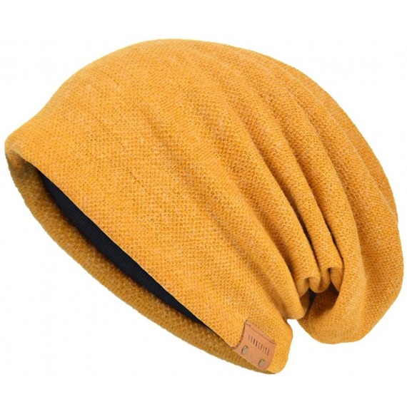 Skullies & Beanies Men's Cool Cotton Beanie Slouch Skull Cap Long Baggy Hip-hop Winter Summer Hat - Ginger - CX12NSQRPCZ